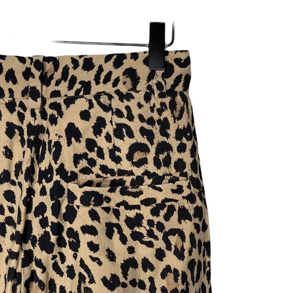 & Other Stories Leopard High Waist Tapered Trousers Pants - Picture 12 of 16